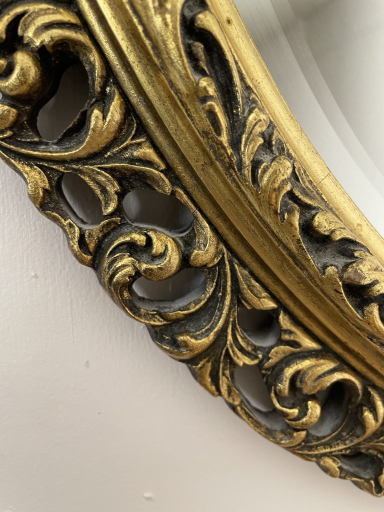 20C Gilded Oval Wall Mirror