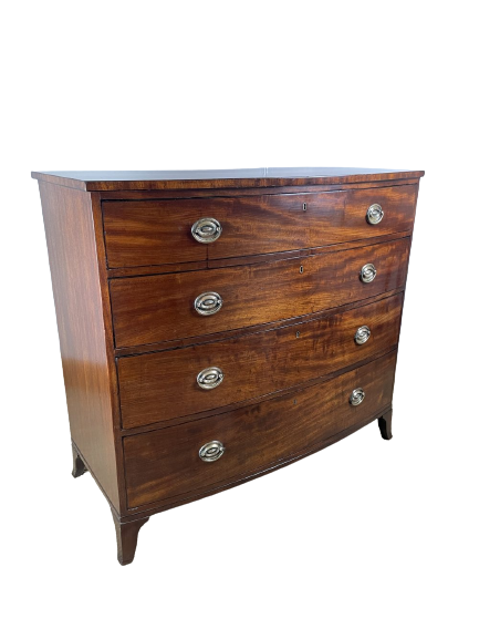 Antique-victorian-bow-front-mahogany-chest-of-drawers