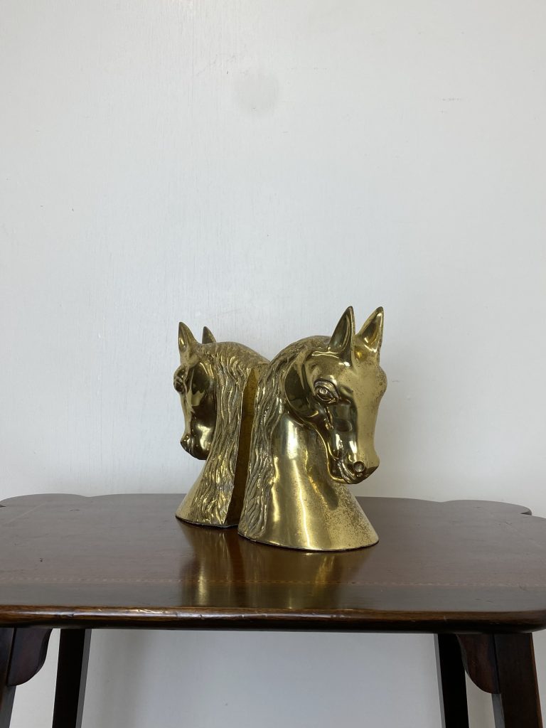 Vintage-Brass-Horse-Book-Ends