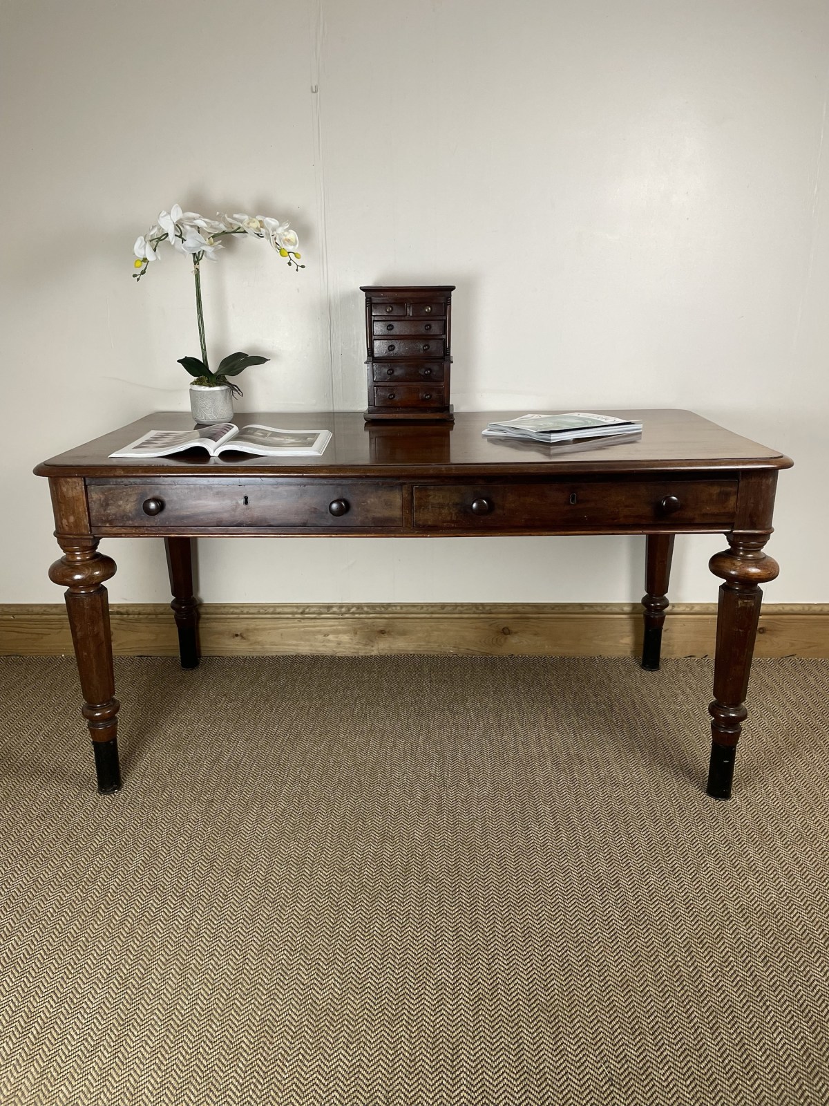 antique-victorian-library-table